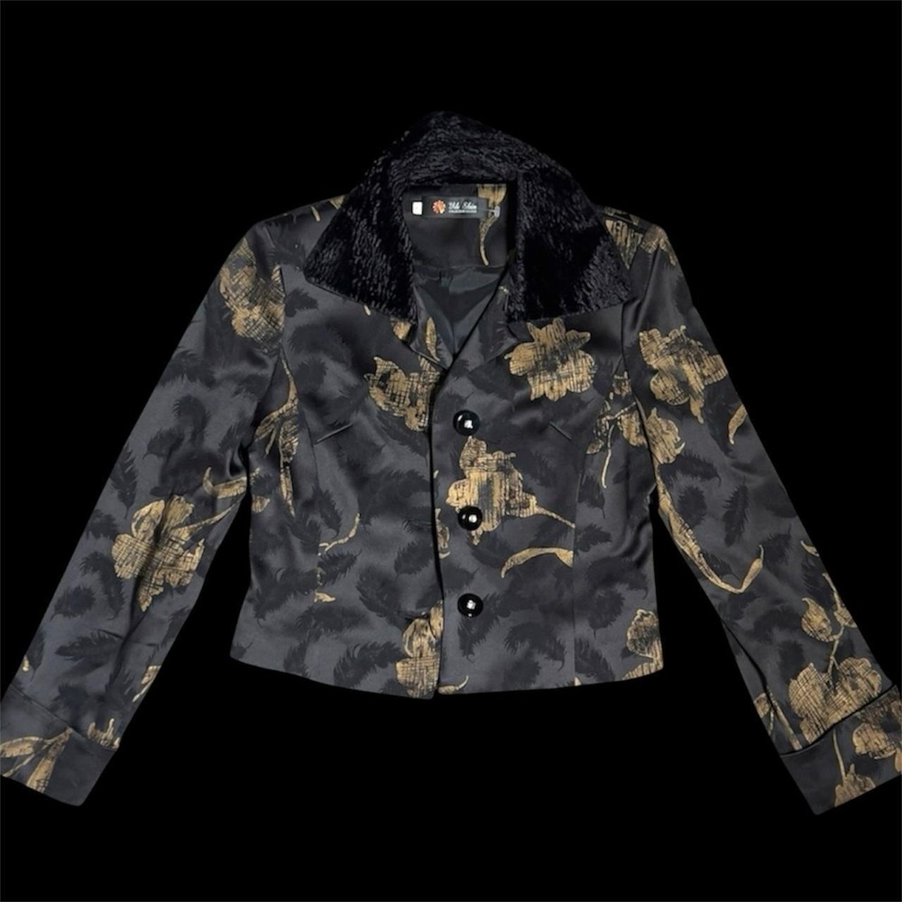 Black and gold blazer